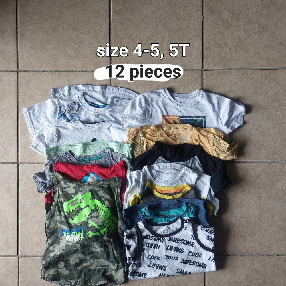 4-5, 5T boys shirts